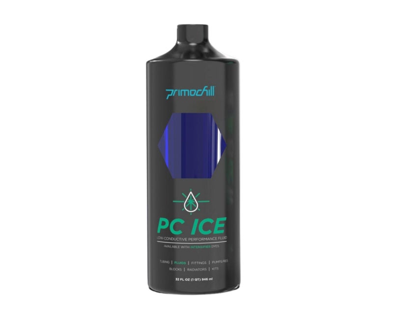 PrimoChill Ice - Computer WaterCooling Coolant, Fill and Forget, Low Viscosity, Low Chemical Content, Full Protection, Proudly Made in The USA (32oz/.9L) - Transparent Steel Blue - Image 2